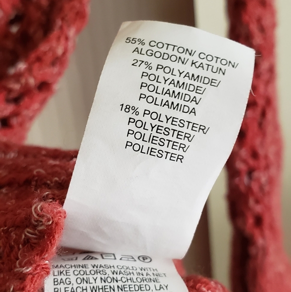 Lucky Brand XS Crochet Knit Sweater Top Excellent - Picture 3 of 6